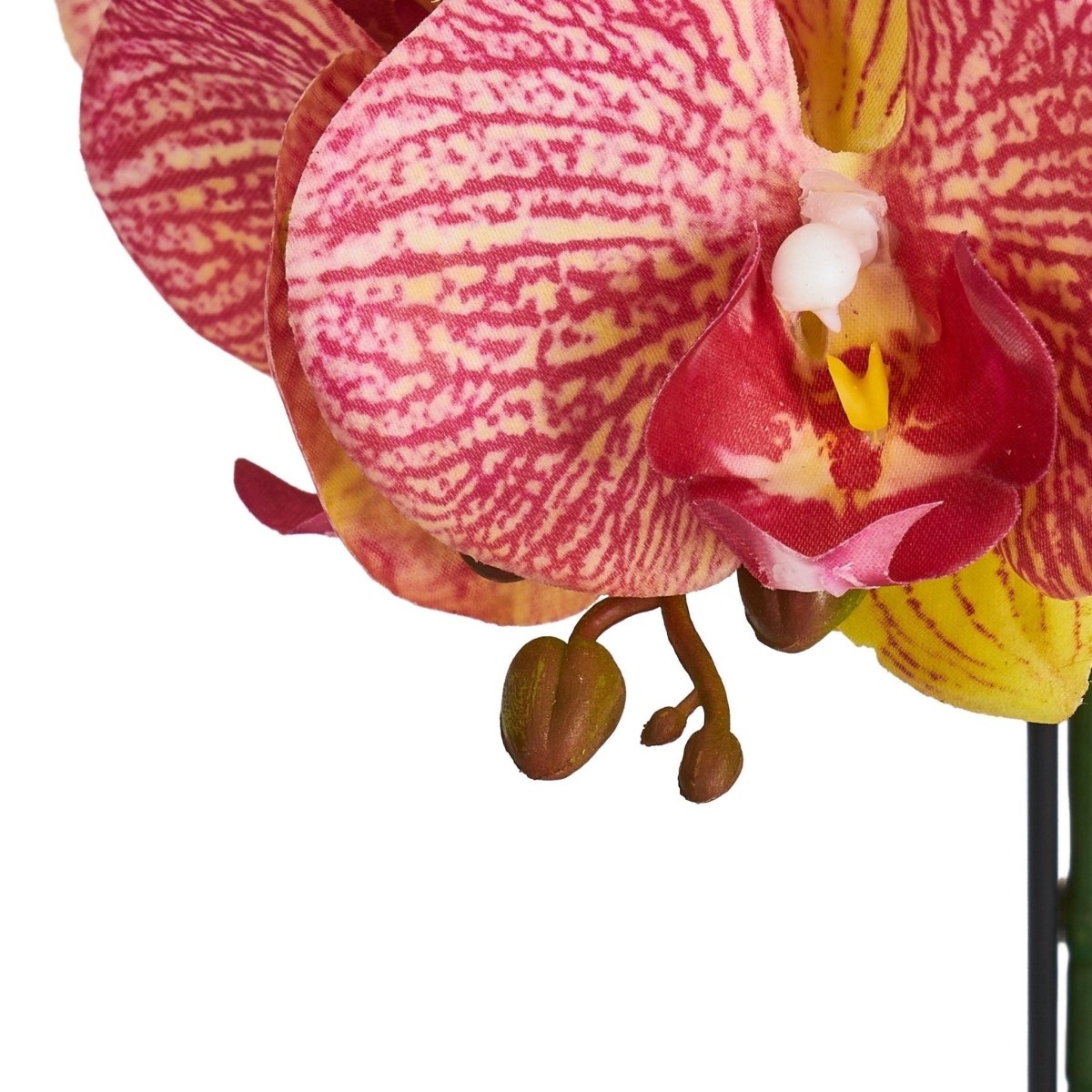Kunstpflanze Orange Orchidee Phalaenopsis 42 cm - 4Ever Green