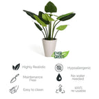Kunstpflanze Philodendron 120 cm - 4Ever Green