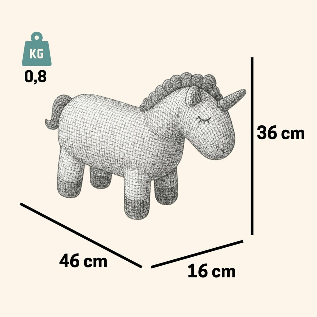 Kuscheltier Häkeltier Einhorn 46 cm - Pintado & Lacado