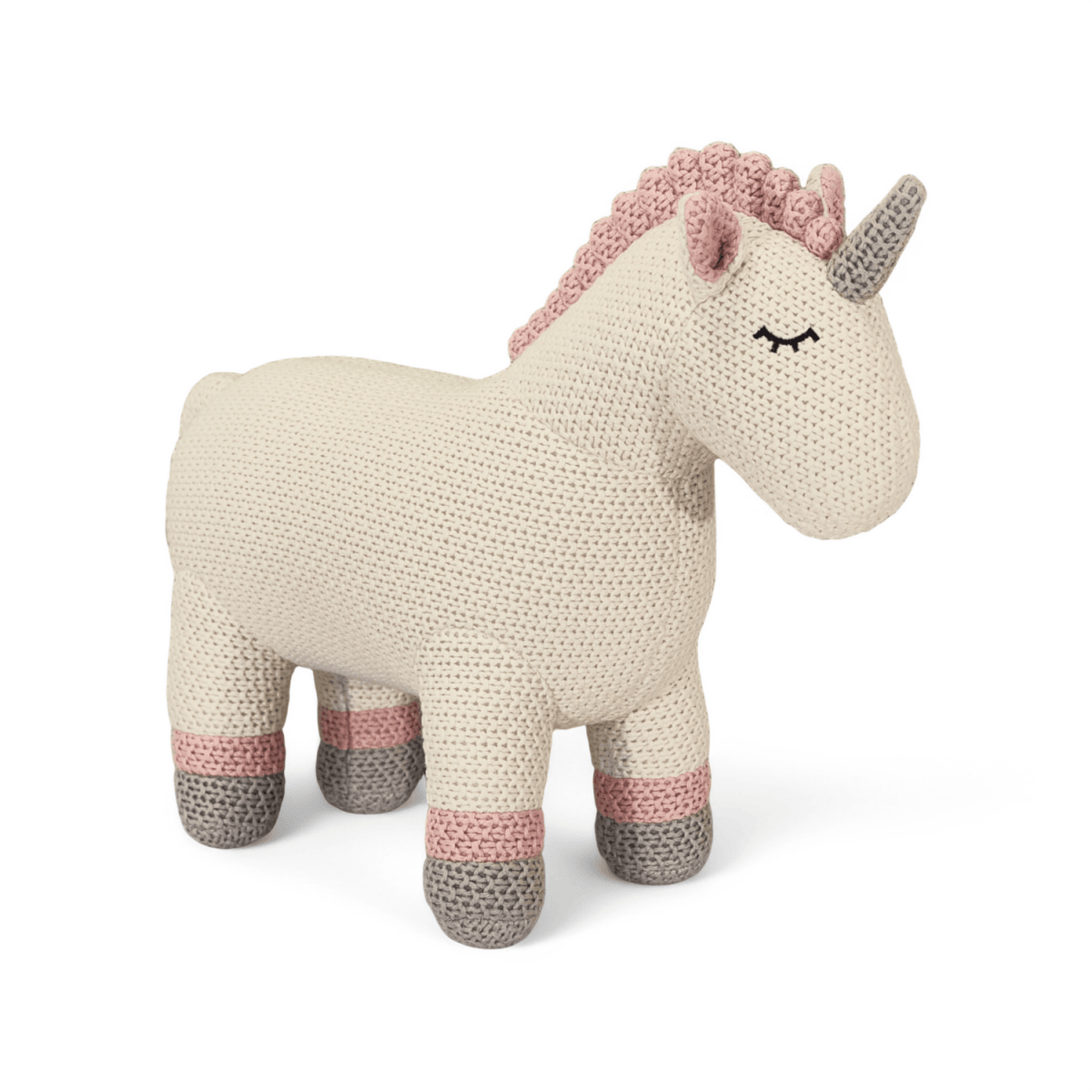 Kuscheltier Hkeltier Einhorn 46 cm  IBBE DESIGN