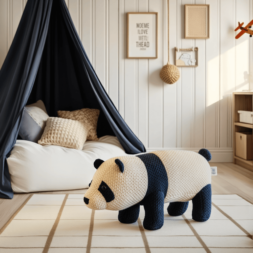 Kuscheltier Häkeltier Panda 52 cm - Pintado & Lacado
