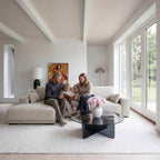 L-Form Ecksofa Links California - Stoff Cremeweiß, 305 cm - FURNHOUSE