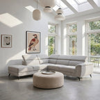 L-Form Ecksofa Links Betis - Stoff Grau, 290 cm - FURNHOUSE