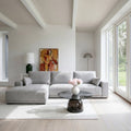 L-Form Ecksofa Links - Stoffbezug Grau - FURNHOUSE