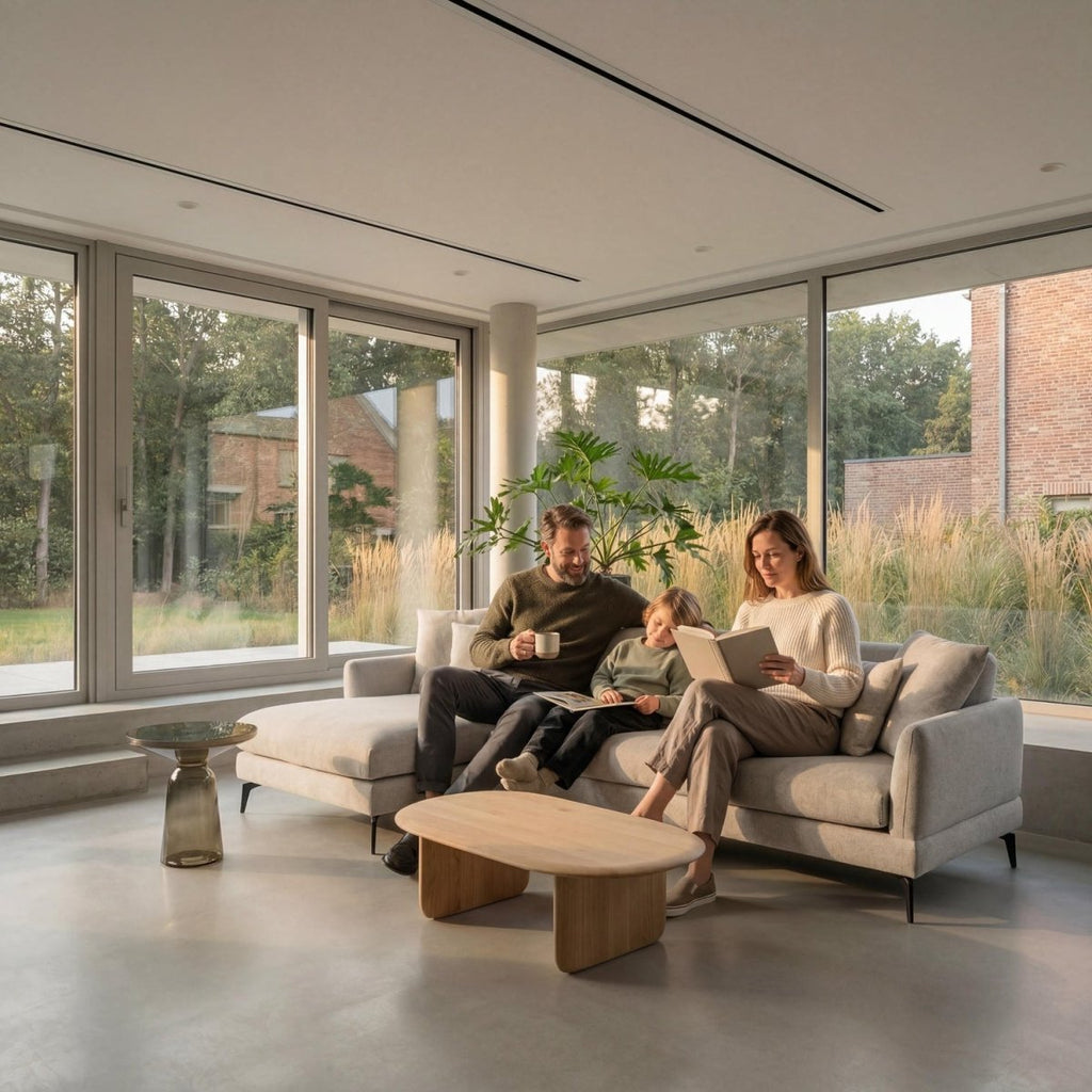 L-Form Ecksofa Links - Stoffbezug Grau - FURNHOUSE