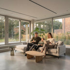 L-Form Ecksofa Links Maggie - Stoff Grau, 290 cm - FURNHOUSE