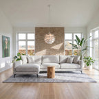 L-Form Ecksofa Links Maggie - Stoff Grau, 290 cm - FURNHOUSE