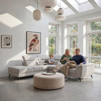 L-Form Ecksofa Links Betis - Stoff Grau, 290 cm - FURNHOUSE