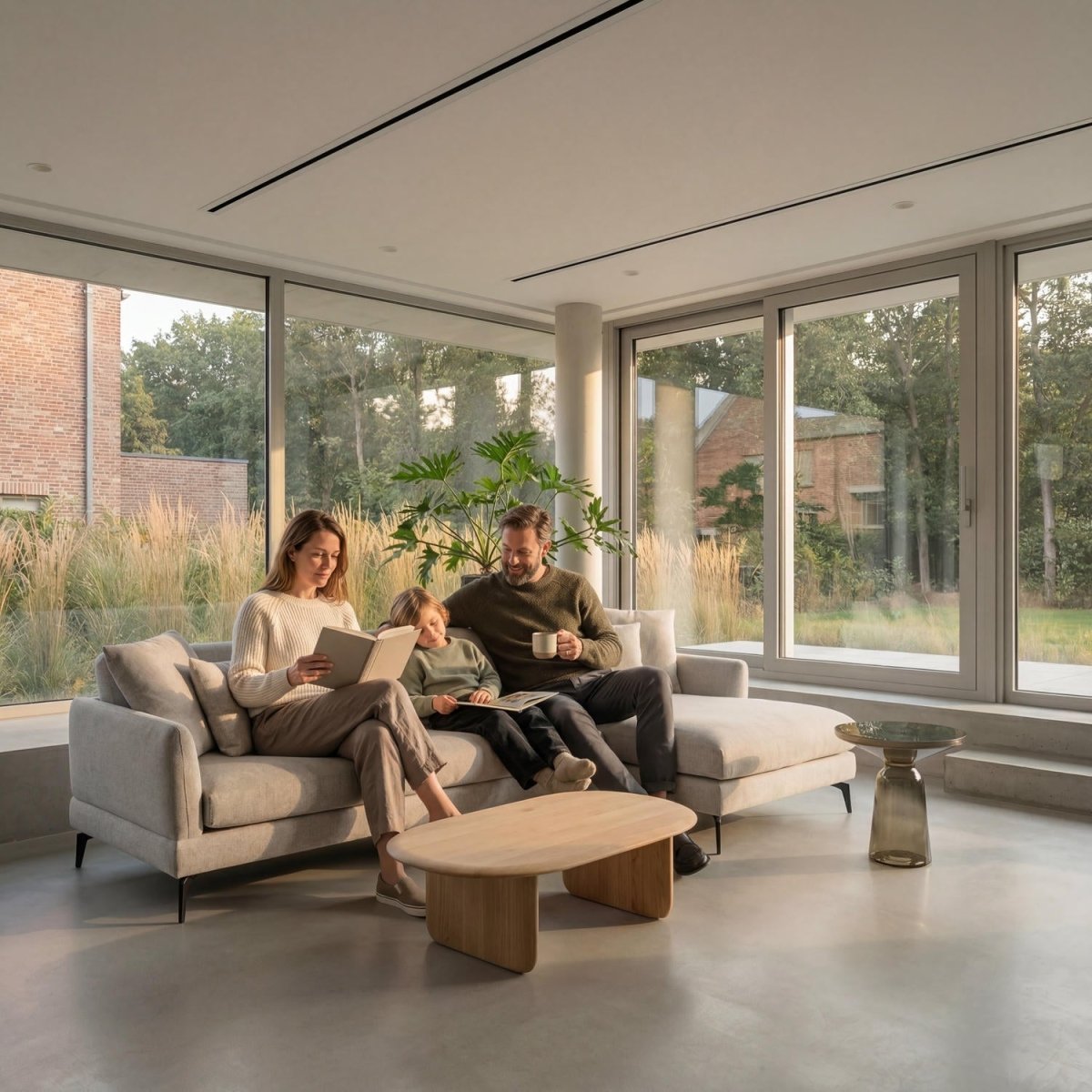 L-Form Ecksofa Rechts - Stoffbezug Grau - FURNHOUSE