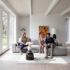 L-Form Ecksofa Rechts California - Stoff Grau, 305 cm - FURNHOUSE