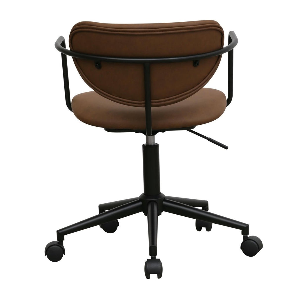 Lido Bürostuhl - Kunstleder Dunkelbraun - FURNHOUSE