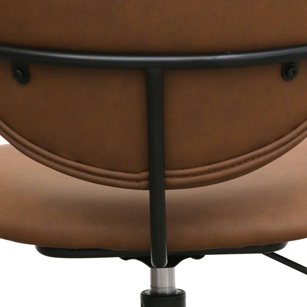 Lido Bürostuhl - Kunstleder Dunkelbraun - FURNHOUSE