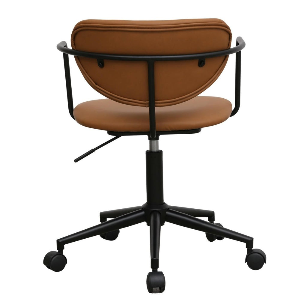 Lido Bürostuhl - Kunstleder Hellbraun - FURNHOUSE