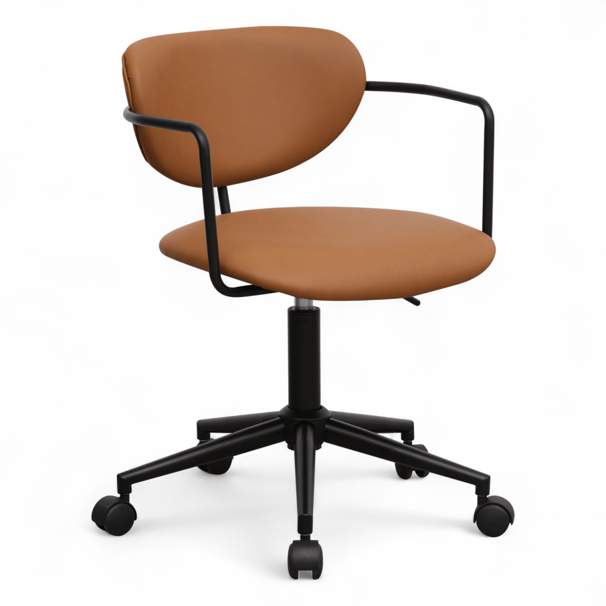 Lido Bürostuhl - Kunstleder Hellbraun - FURNHOUSE