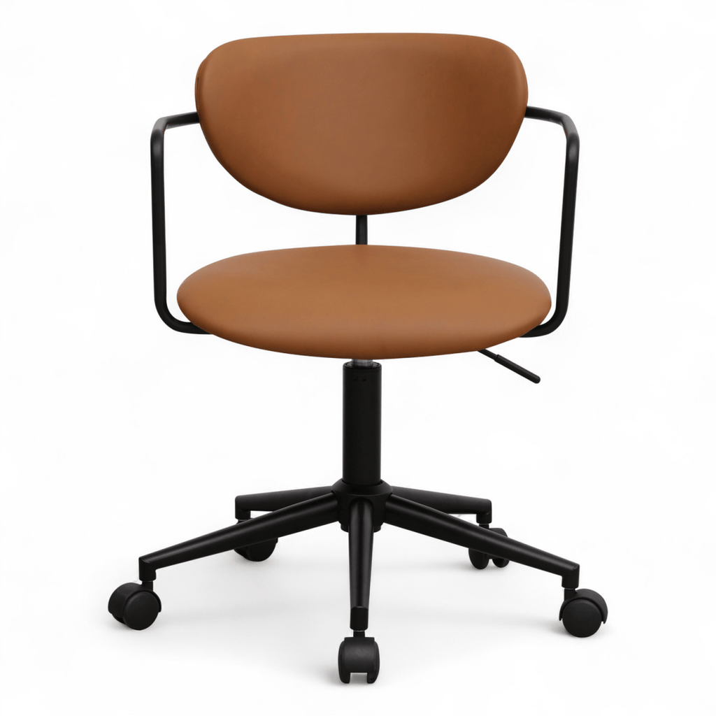 Lido Bürostuhl - Kunstleder Hellbraun - FURNHOUSE