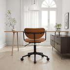 Lido Bürostuhl - Kunstleder Hellbraun - FURNHOUSE