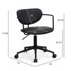 Lido Bürostühle - Kunstleder Schwarz - FURNHOUSE