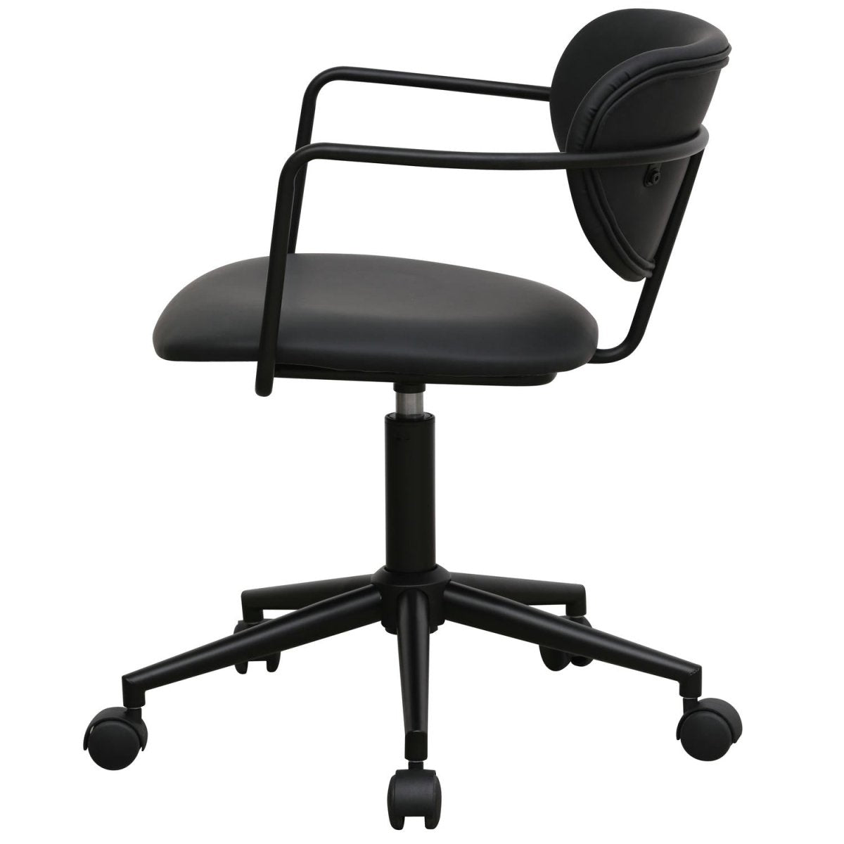 Lido Bürostühle - Kunstleder Schwarz - FURNHOUSE