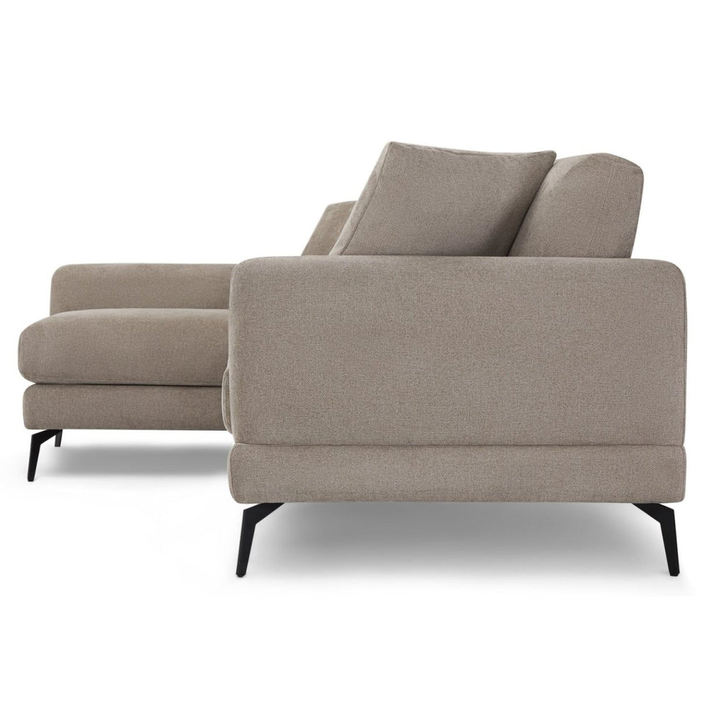Maggie L-Form Ecksofa Links - Stoffbezug Beige - FURNHOUSE