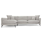 Maggie L-Form Ecksofa Links - Stoffbezug Grau - FURNHOUSE