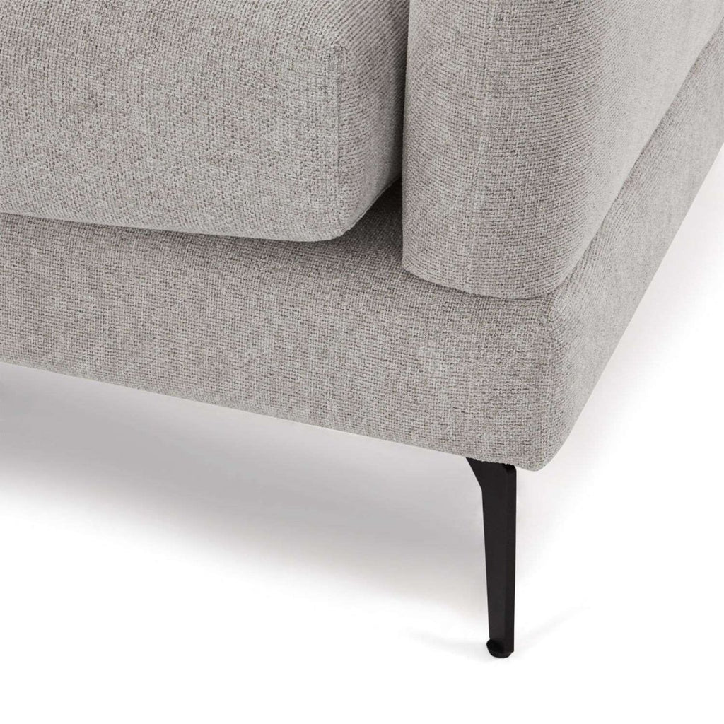 Maggie L-Form Ecksofa Links - Stoffbezug Grau - FURNHOUSE
