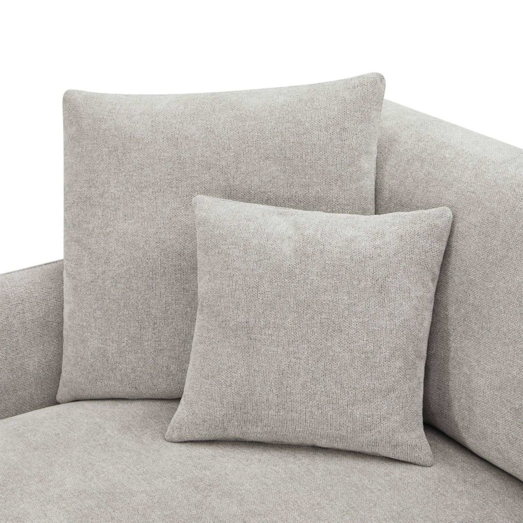 Maggie L-Form Ecksofa Links - Stoffbezug Grau - FURNHOUSE