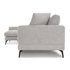 Maggie L-Form Ecksofa Links - Stoffbezug Grau - FURNHOUSE