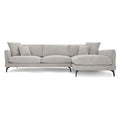 L-Form Ecksofa Maggie Grau von vorne