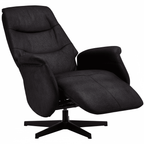 Manueller Relaxsessel - Stoffbezug Schwarz - FURNHOUSE