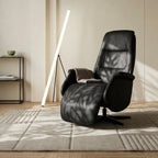 Manueller Relaxsessel - Stoffbezug Schwarz - FURNHOUSE