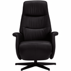 Manueller Relaxsessel - Stoffbezug Schwarz - FURNHOUSE