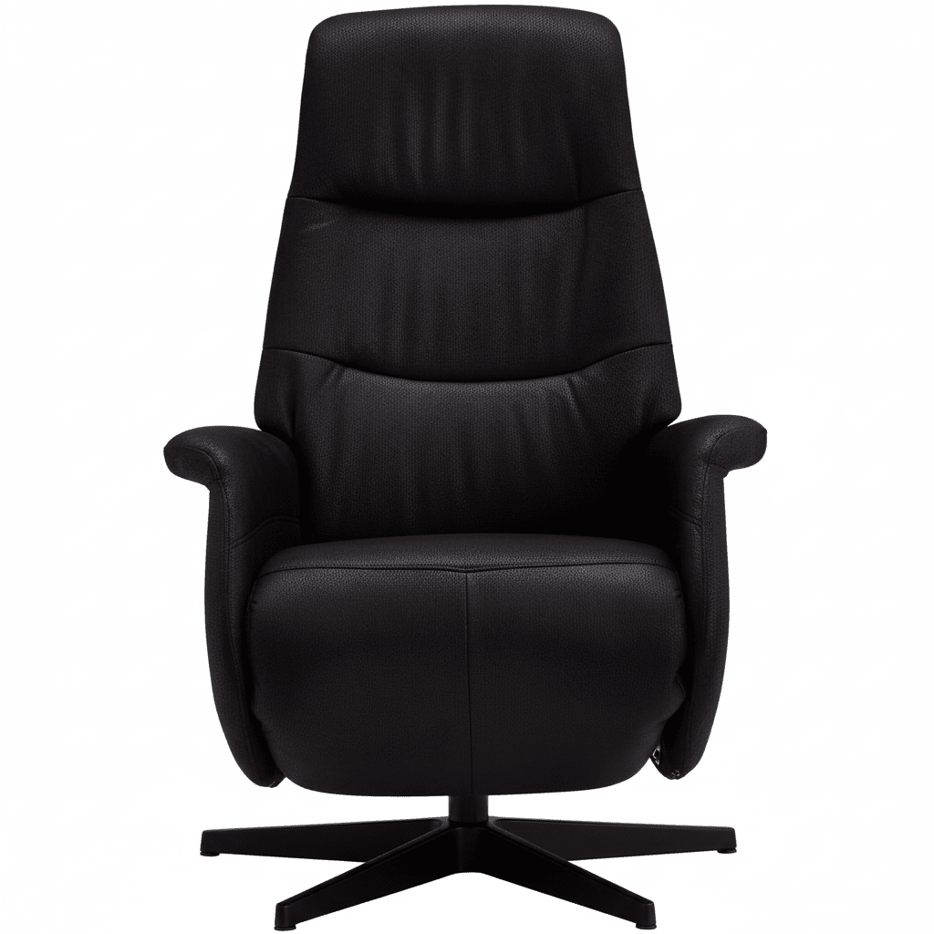 Manueller Relaxsessel - Stoffbezug Schwarz - FURNHOUSE