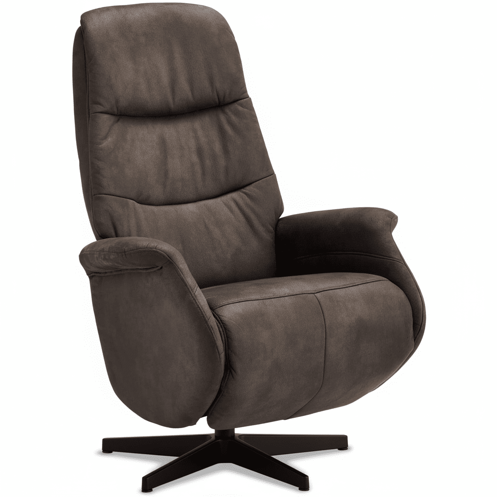 Manueller Relaxsessel - Stoffbezug Taupe Grau - FURNHOUSE