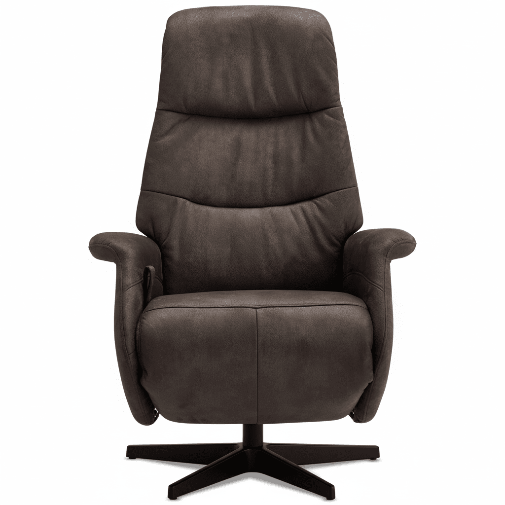 Manueller Relaxsessel - Stoffbezug Taupe Grau - FURNHOUSE