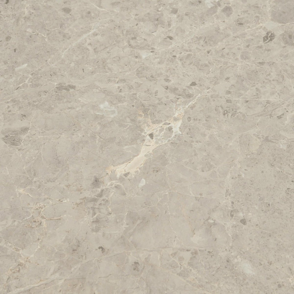 Milo Couchtisch Rund ø80 cm - Marmoroptik & Lamellenoptik Grau - FURNHOUSE