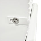 Milo Couchtisch Rund ø80 cm - Marmoroptik & Lamellenoptik Weiß - FURNHOUSE