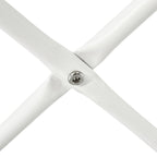 Milo Couchtisch Rund ø80 cm - Marmoroptik & Lamellenoptik Weiß - FURNHOUSE