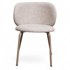 Nanna Esszimmerstühle 2er Set - Bouclé-Stoff Beige - FURNHOUSE