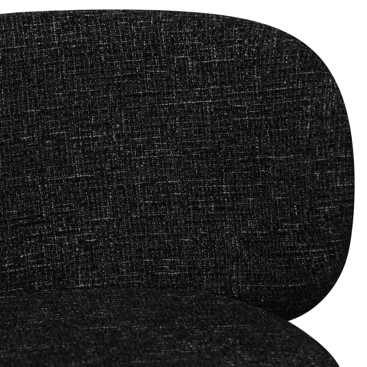 Nanna Esszimmerstühle 2er Set - Bouclé-Stoff Schwarz - FURNHOUSE