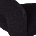 Natalie Esszimmerstühle mit Armlehne 2er Set - Bouclé-Stoff Schwarz - FURNHOUSE