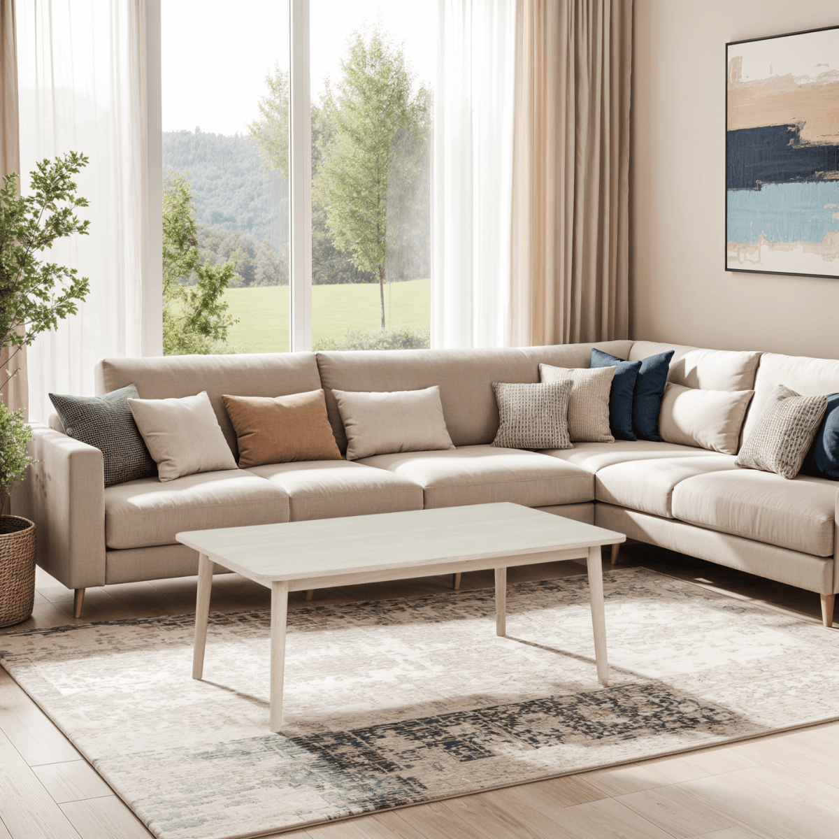 Nyborg Couchtisch Rechteckig 120x75 cm - Eiche Weiß geöltes - FURNHOUSE