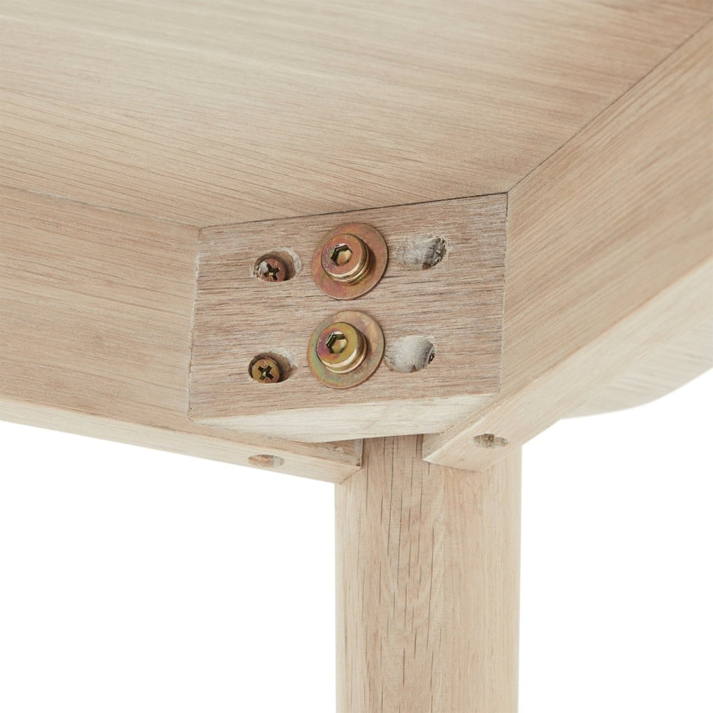 Couchtisch Rechteckig 120x75 cm - Eiche Weiß geöltes - FURNHOUSE