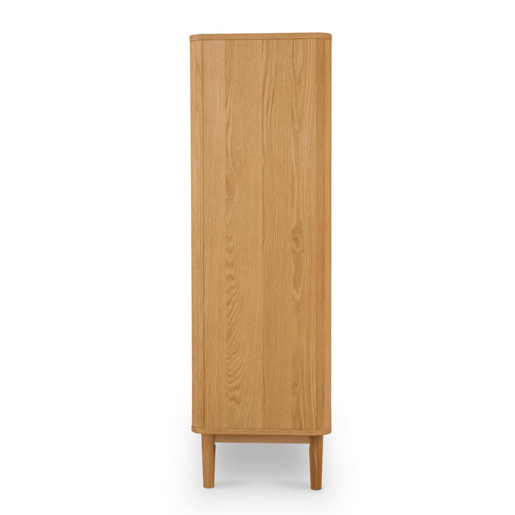 Nyborg Highboard mit LED-Beleuchtung - 123 cm breit - Wildeiche Natur - FURNHOUSE