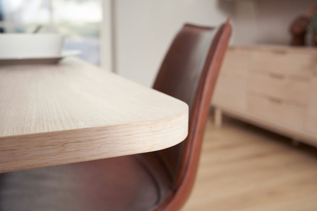 Nyborg Rechteckiger Esstisch 200x100 cm - Ausziehbar bis 300 cm - Eiche Weiß geöltes - FURNHOUSE