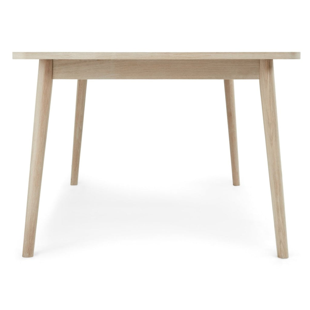 Nyborg Rechteckiger Esstisch 200x100 cm - Ausziehbar bis 300 cm - Eiche Weiß geöltes - FURNHOUSE