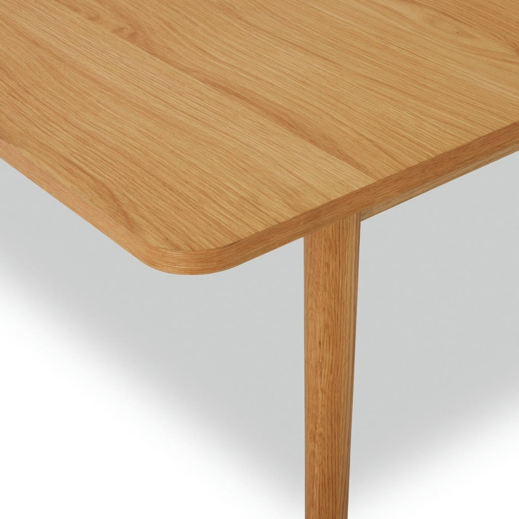 Nyborg Rechteckiger Esstisch 200x100 cm - Ausziehbar bis 300 cm - Wildeiche Natur - FURNHOUSE