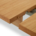 Nyborg Rechteckiger Esstisch 200x100 cm - Ausziehbar bis 300 cm - Wildeiche Natur - FURNHOUSE