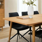 Nyborg Rechteckiger Esstisch 200x100 cm - Ausziehbar bis 300 cm - Wildeiche Natur - FURNHOUSE