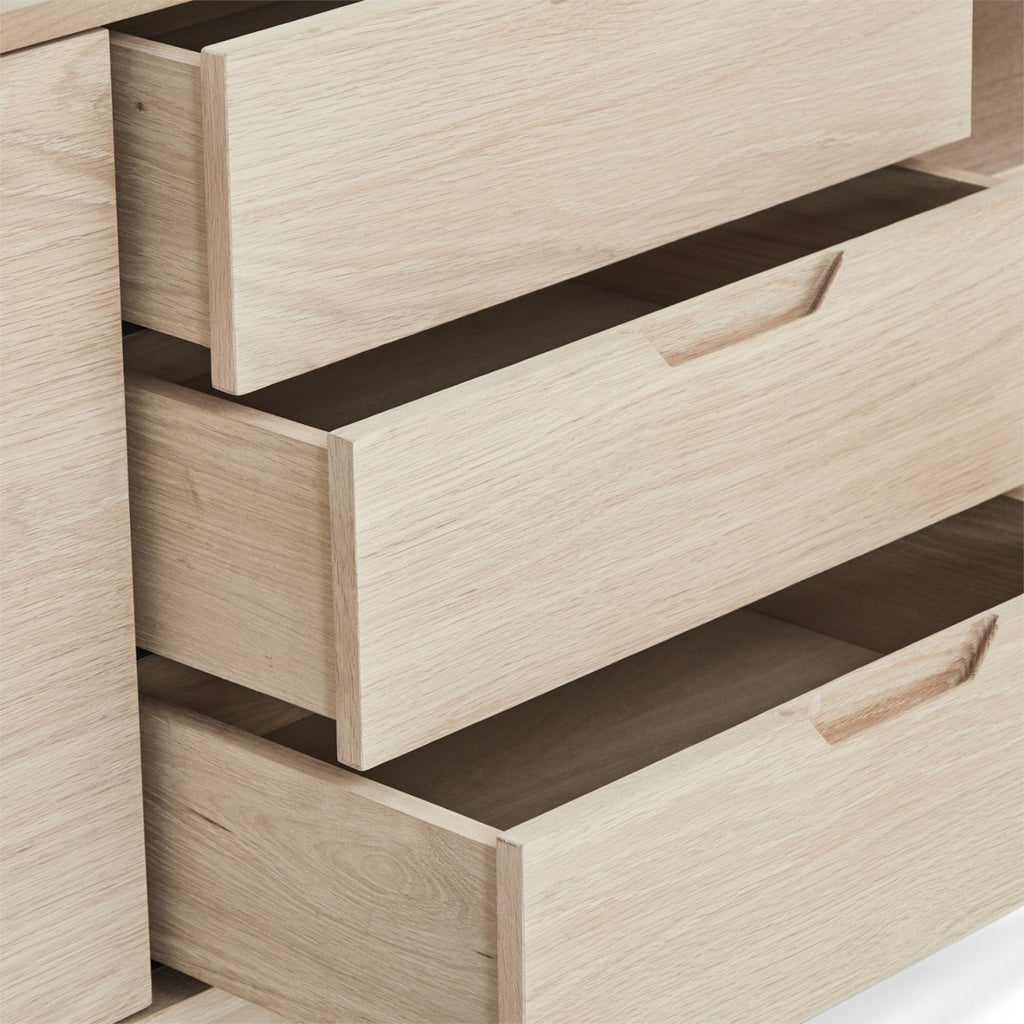 Nyborg Sideboard mit 2 Türen - 180 cm breit - Eiche Weiß geöltes - FURNHOUSE