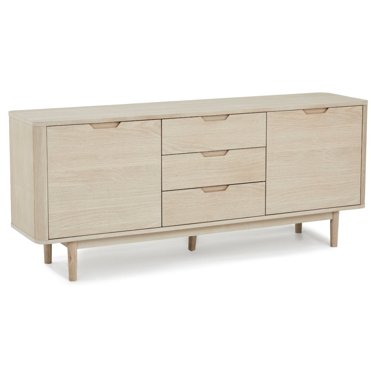 Nyborg Sideboard mit 2 Türen - 180 cm breit - Eiche Weiß geöltes - FURNHOUSE